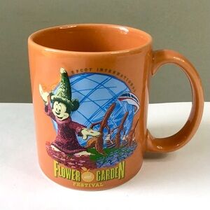 Disney Parks EPCOT Mug Mickey Sorcerer Flower & Garden Festival 2015 Ceramic Cup